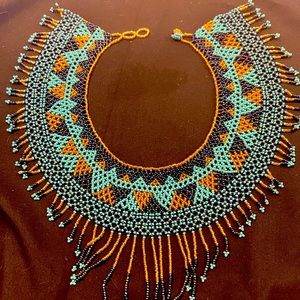 Gorgeous hand beaded necklace.